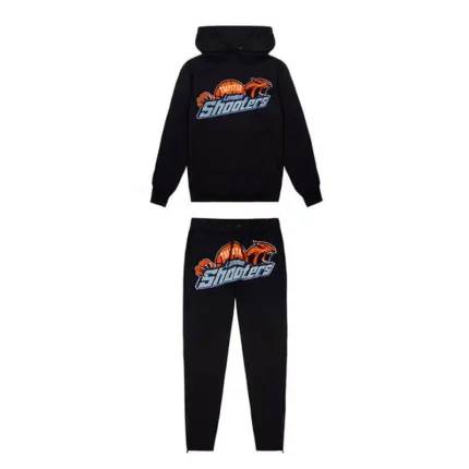 Black Andrew Living H Shooters Hoodie Tracksuit